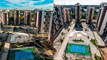 Динаміка будівництва житлового району Manhattan: жовтень 2024 – травень 2025